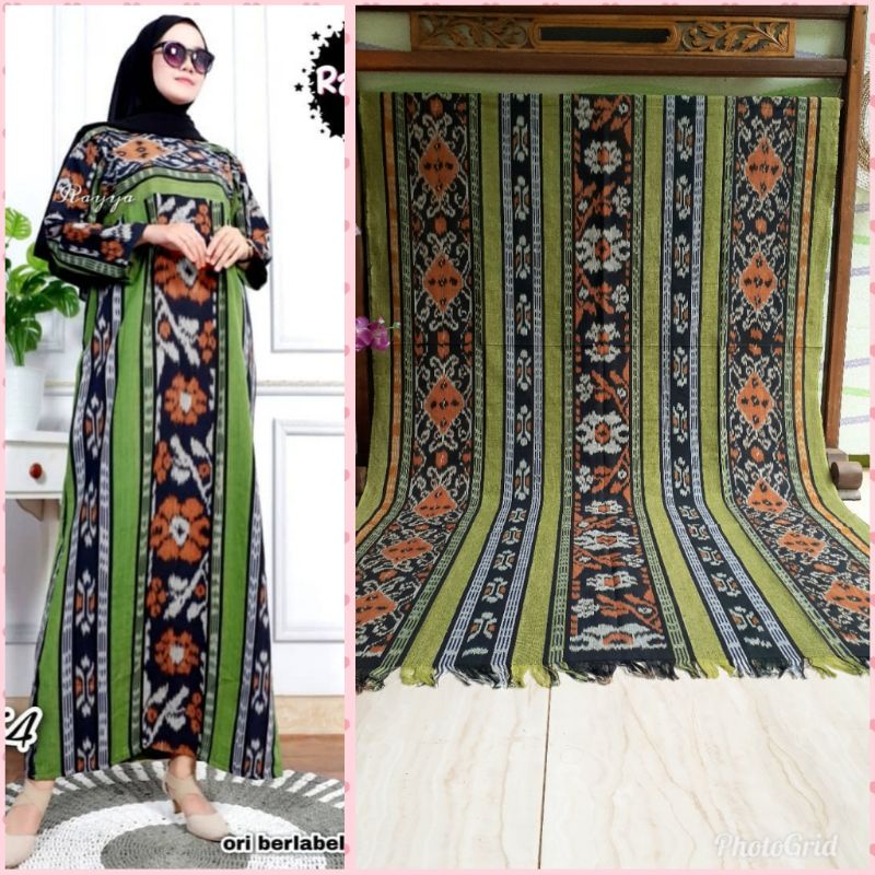 TENUN BLANKET WARNA HIJAU PANDAN
