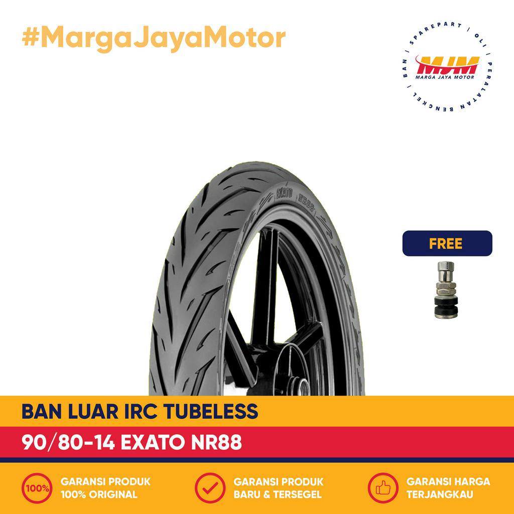 Ban Luar IRC Exato NR88 90/80-14 Tubeless Free Pentil