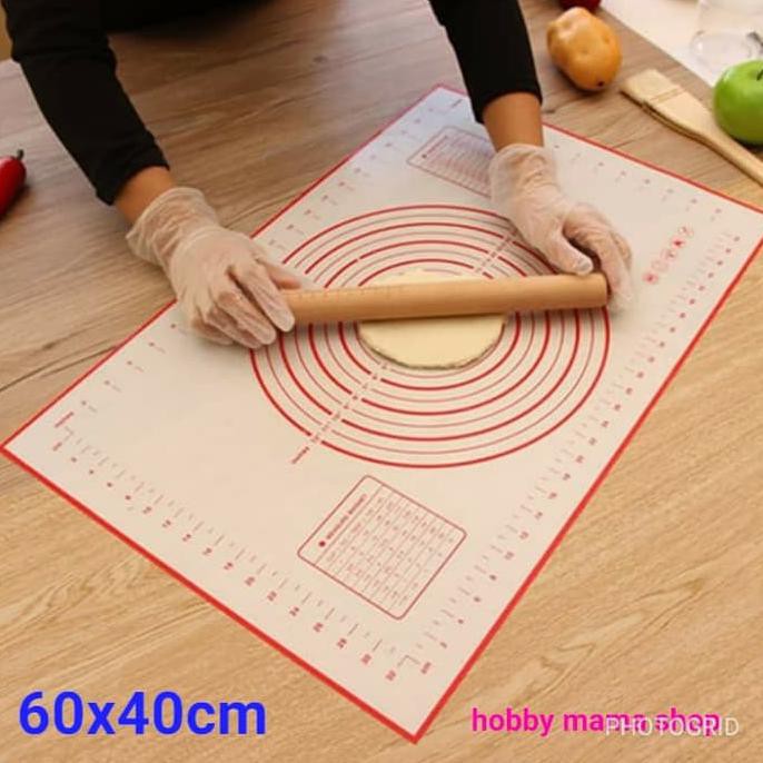 (READY COD) alas adonan silikon 60x40 cm TERJAMIN