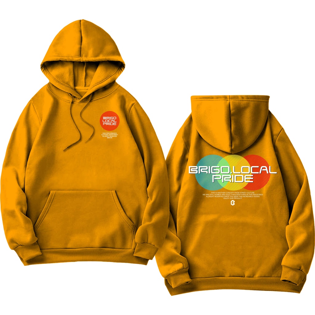 Sweater Hoodie BRIGO Three Circle Sablon DTF Fleece Cotton II BRIGO Jumper Hoodie Three Circle II M-XXL (Pria &amp; Wanita) Free stiker&amp;Gantungan Kunci