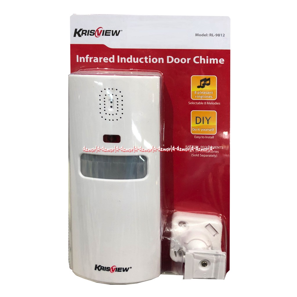 Krisview Infrared Indtroduction Door Chime Alat Sensor Otomatis Bel Pintu Alarm