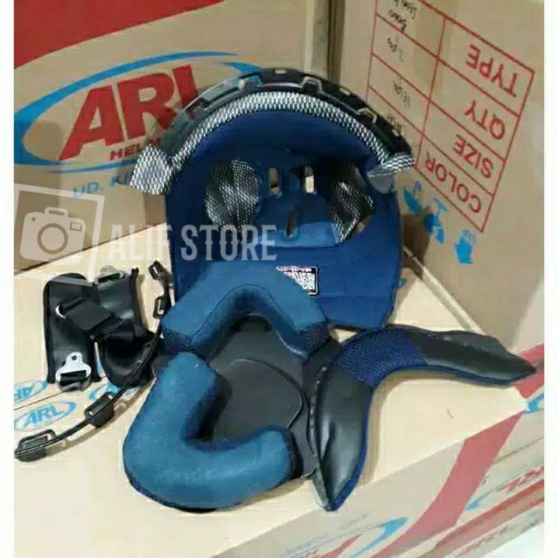 Busa helm fullset ink centro jet sentro komplit, bupiler, busa pipi tali gasper visor kaca bukan ori