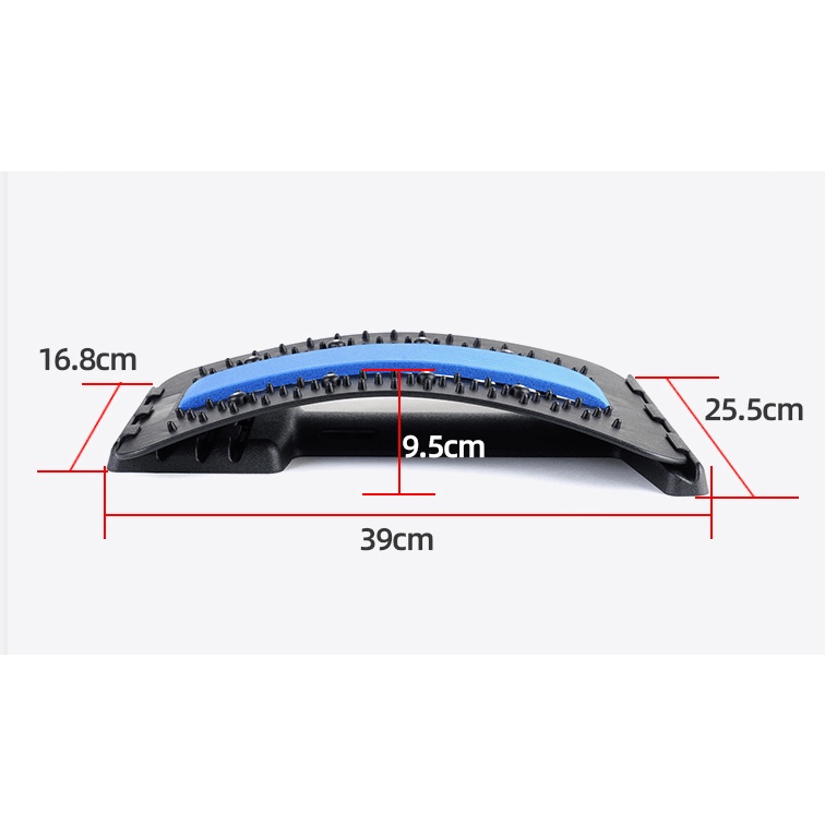 Tandu Belakang Magnetik Sandaran Punggung Terapi Sakit Pinggang 10 Magnet orthoplus ortopedi