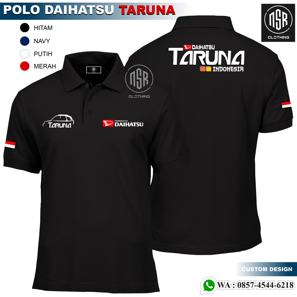 t-shirt polo DAIHATSU TARUNA /baju polo/ baju komunitas