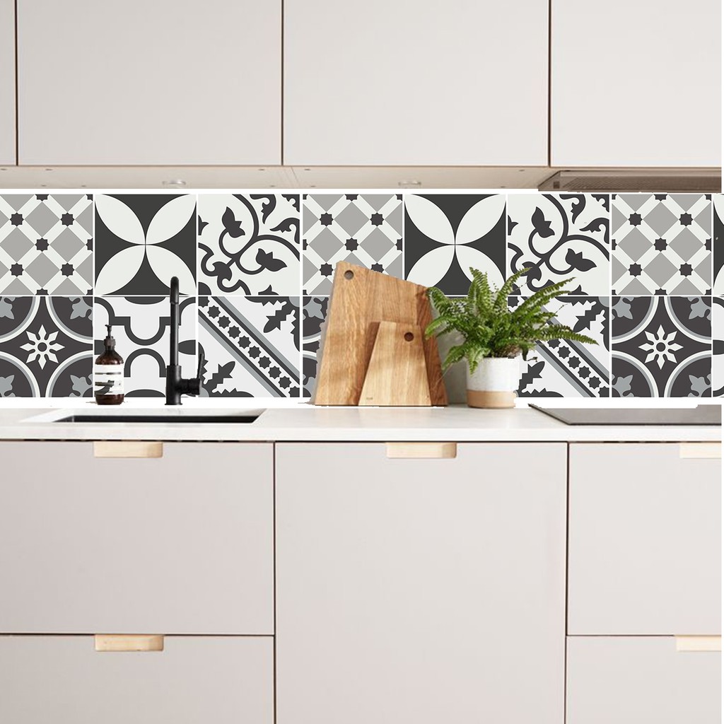 Sticker Tegel Hiasan Lantai Meja Kulkas Dinding Kompor Dapur