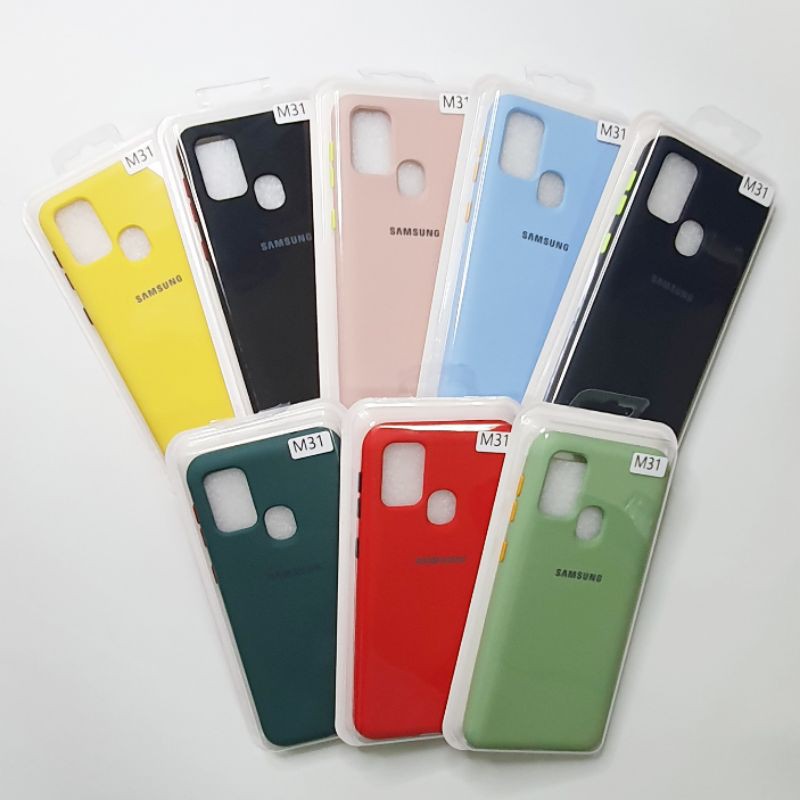 Samsung Galaxy M31 Macaron Tone Case / Silicone Macaron Colour Side button