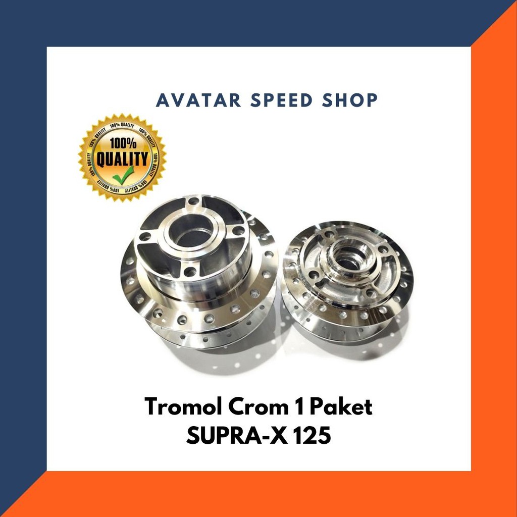 TROMOL DEPAN BELAKANG SUPRA X 125 CROM NAGOYA