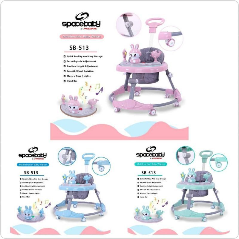 Spacebaby Baby Walker - SB513 / Kereta Bayi