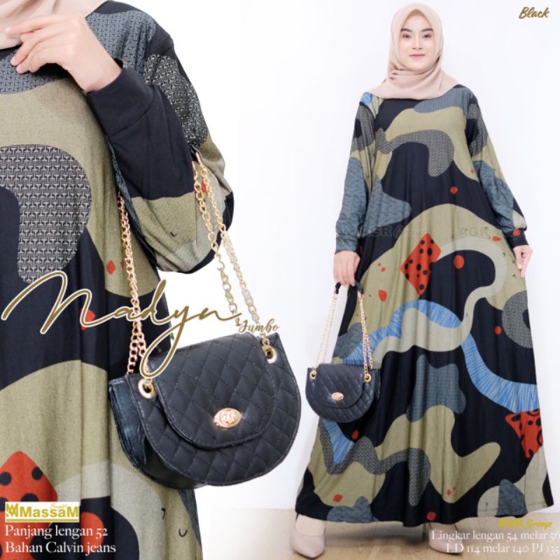 NEW GAMIS JUMBO CALVIN JEANS NADYN MOTIF BATIK