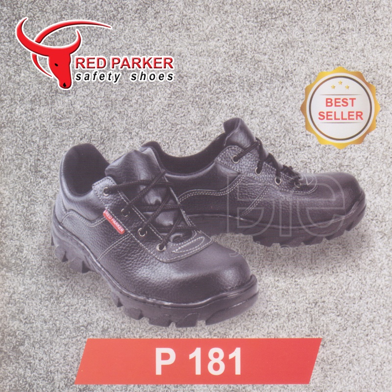 Sepatu Safety Shoes - Red Parker P181
