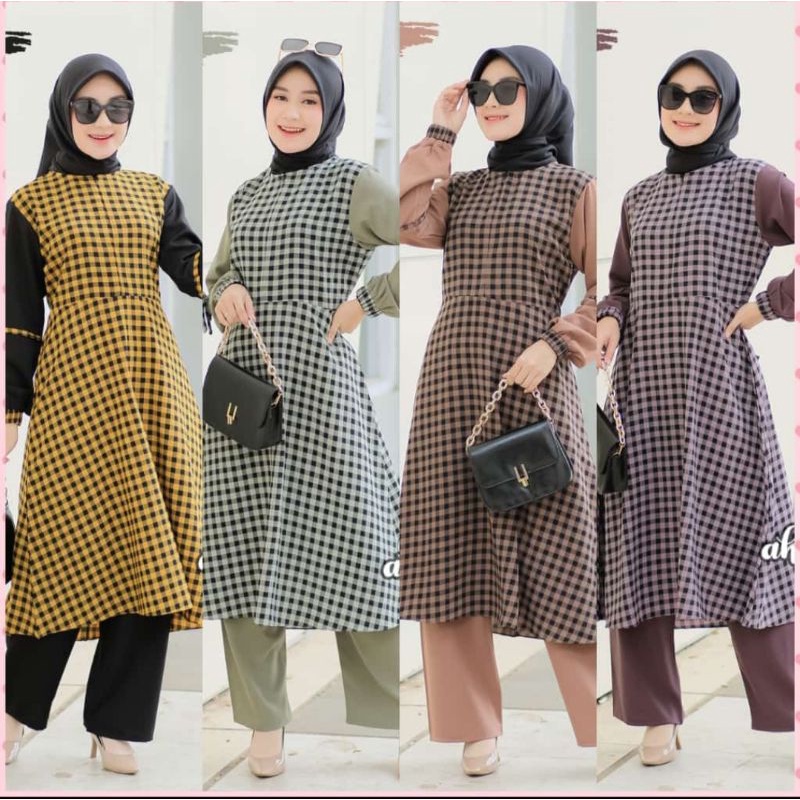 Yuna one set aku karissa ori/setcel terbaru/setcel kotak