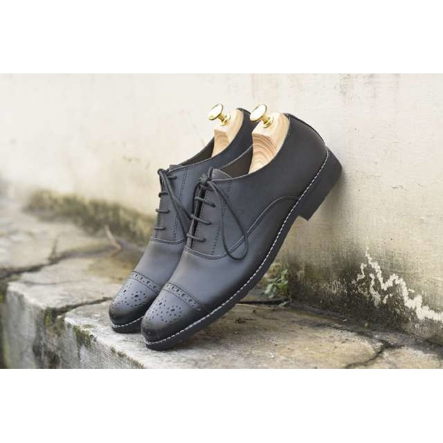 SEPATU PRIA | SEPATU MURAH | SEPATU HANDMADE BANDUNG | SEPATU Azcost Oxford Hitam