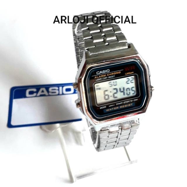 Jam tangan Casio digital Stainless Silver