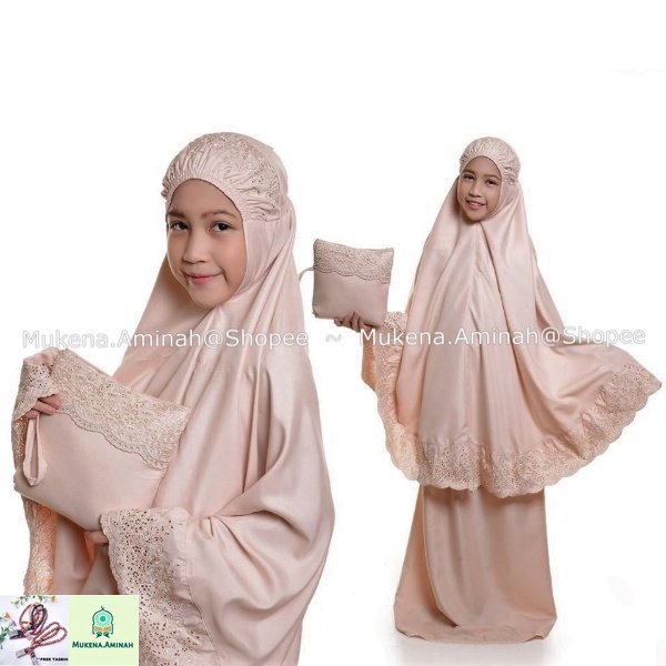 MUKENA ANAK KECIL (4-7 TAHUN) PASTELEENA BY SITI KHADIJAH DALANOVA