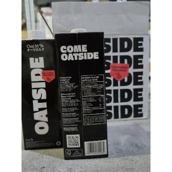 OATSIDE Oat Milk Hazelnut Chocolate 1 Liter