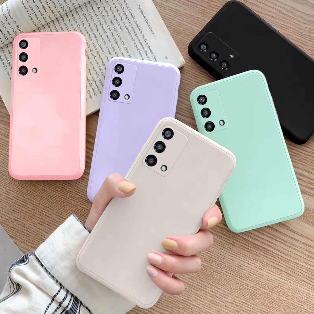 Case Polos Softcase Macaron Oppo A95 4G 5G A74 A16 A15 A15s A55 A57 2022 A54 A53 A52 A92 A5 9 2020 RENO 7 6  5 5F 4 4F A5S A12 A7 A1K F5 F7 F9 F11 PRO A3S