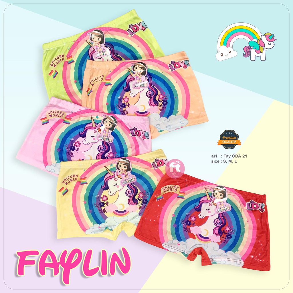 FAYLIN | Celana Dalam Boxer Anak Perempuan / art FAY CDA 21