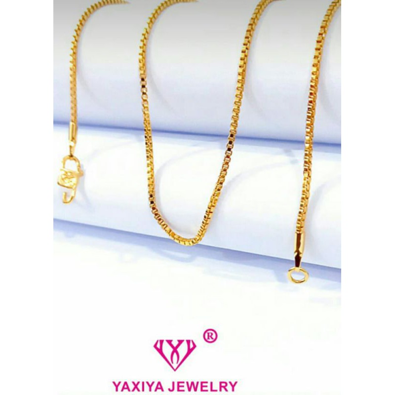 kalung Italia replika emas perhiasan imitasi lapis emas size 02