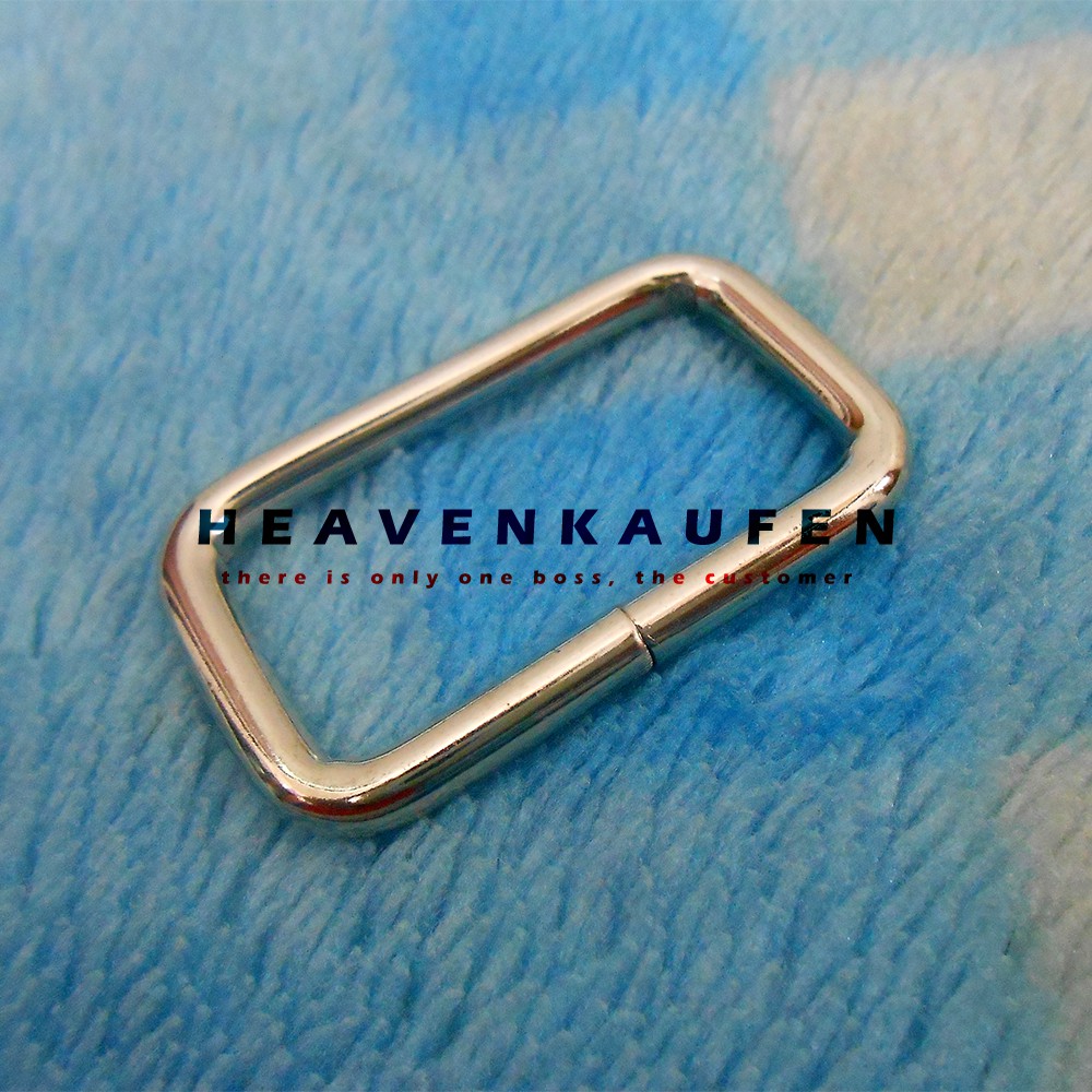 Ring Kotak Tas 3,8 cm Nikel Silver Kualitas Premium Tebal 4,5 mm