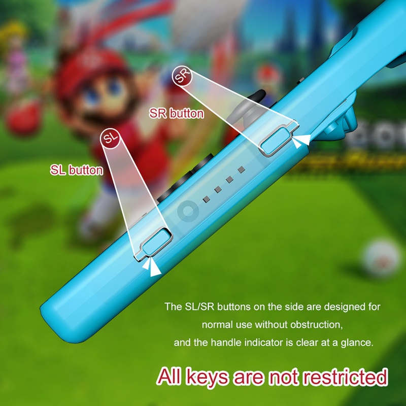 Btsg Golf Rod For Switch Golf Super Rush Aksesoris Game Golf Grip Untuk Anak