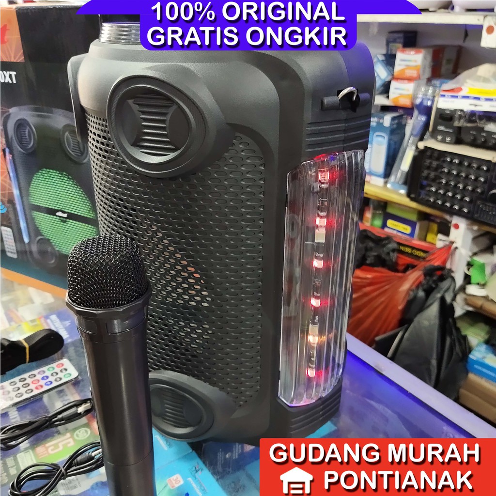 DAT DT 810 XT Bonus 1 mic wireless Speaker Bluethoot Karaoke Portable Seperti GMC Ampli meeting DT-810XT 810XT