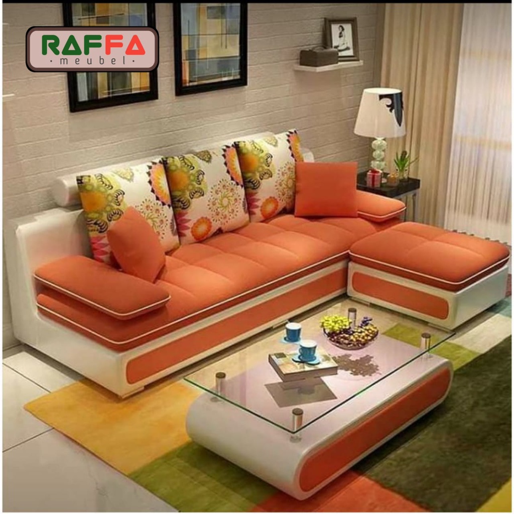 L32 RAFFA MEUBEL - Sofa Minimalis L Shape - Sofa Ruang Tamu Ruang Keluarga - Kursi Sofa