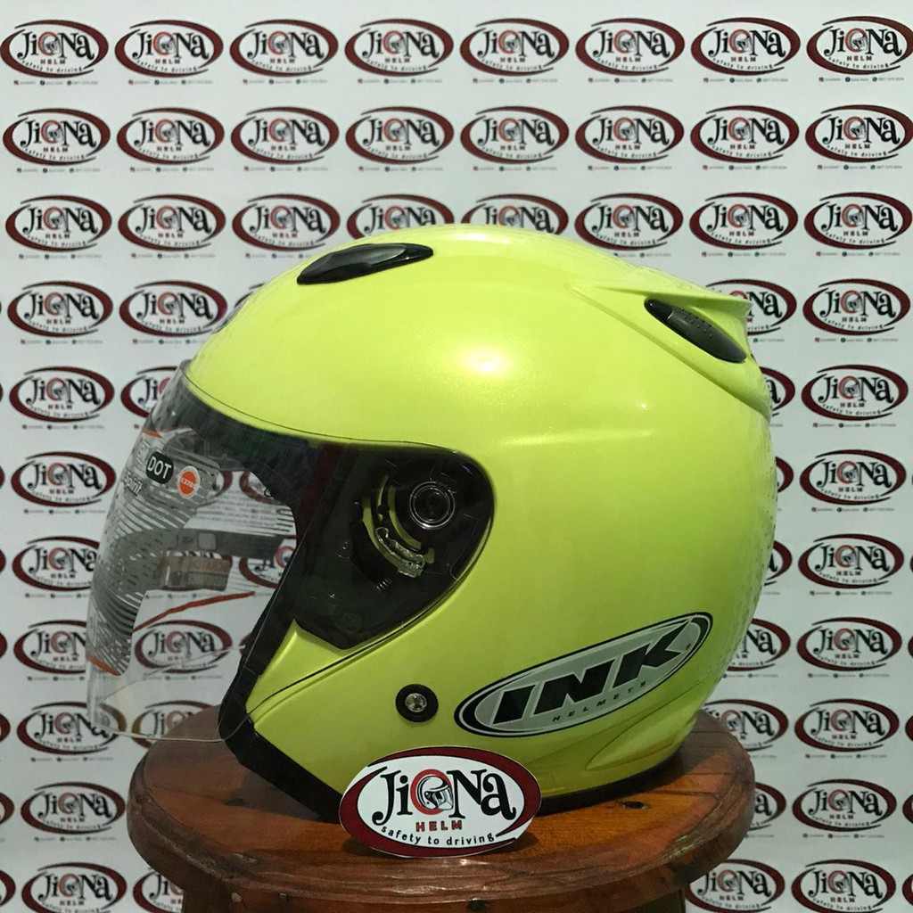 HELM INK CENTRO YELLOW CREAM/KUNING LEMON ORIGINAL
