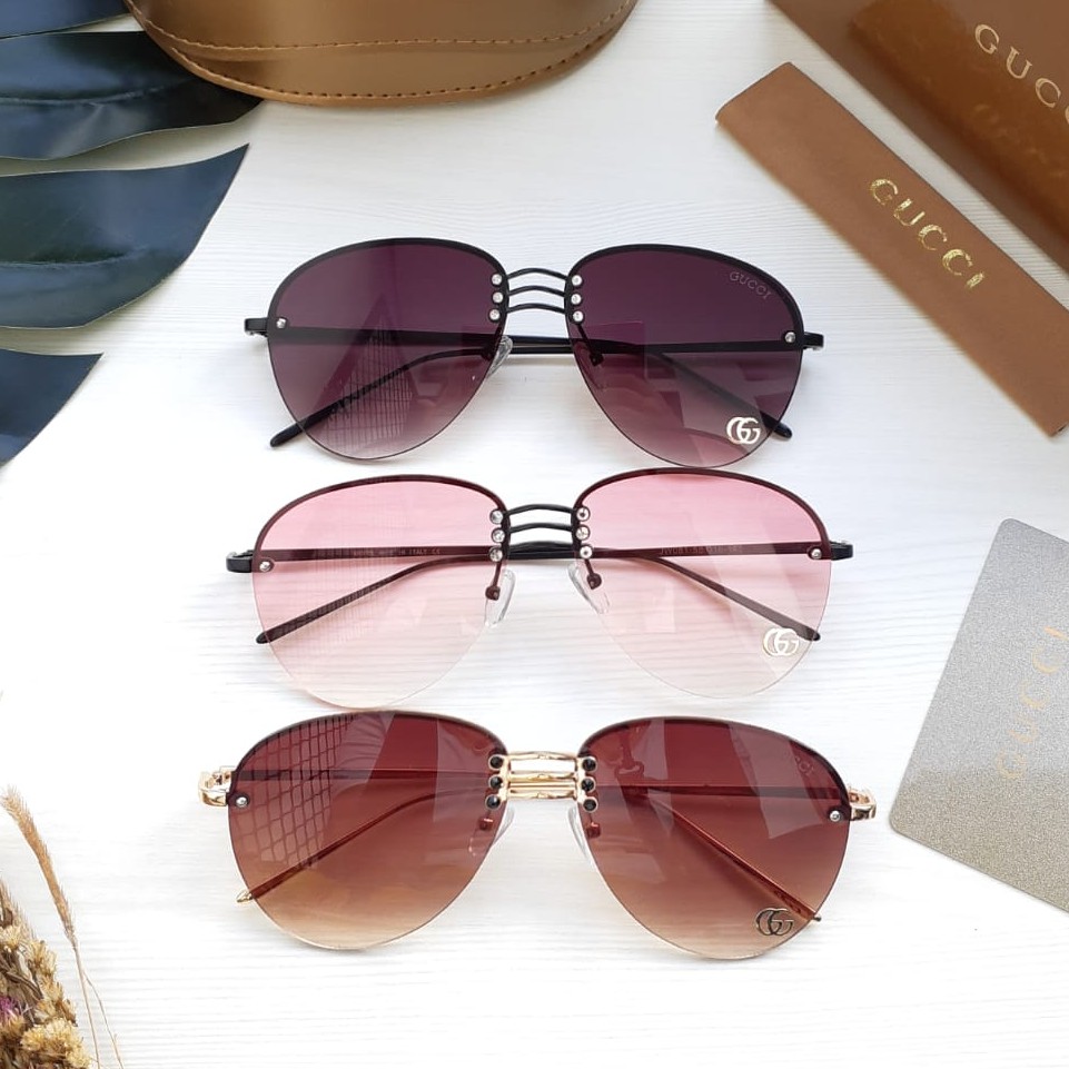 best seller - ready kacamata gucci wanita JW 081 - sunglasses wanita fashion gucci Termurah