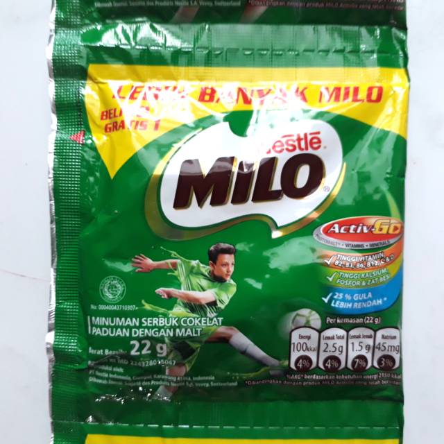 

Milo ActivGo (1 Renteng Isi 11 Sachet)