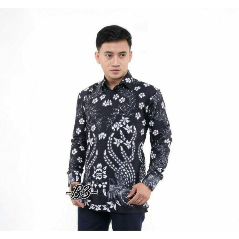 Kemeja batik SH76 - kemeja batik pria - kemeja batik 2 burung
