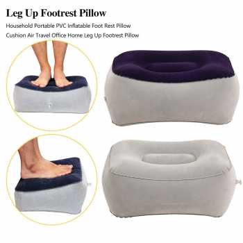 Bantal Angin Sandaran Senderan Kaki Kursi Travel Traveling Outdoor Camping Hiking Perjalanan Mobil Pesawat PVC Inflatable Relaxing Pillow / Bantal Tiup Angin Tidur Penyangga Duduk Tebal Empuk Ringan / Bantal Kaki Relaksasi Refleksi / Bantal Kaki Ibu Hamil