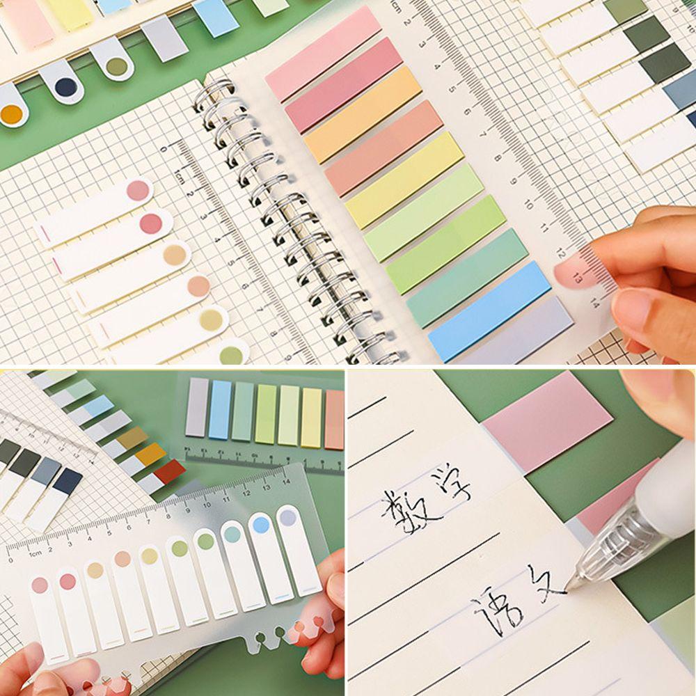 Lanfy Colorful Sticky Notes Morandi Color Isi 200lembar/Pack Spidol Kertas Kantor Sekolah Bookmark Notepad Label Note