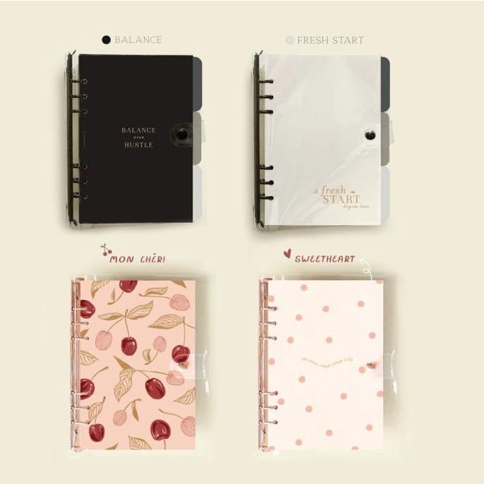 

[[COD]] Otterhands Co. A5 Clear 6 Ring Binder (Transparent Binder) TERMURAH Kode 474