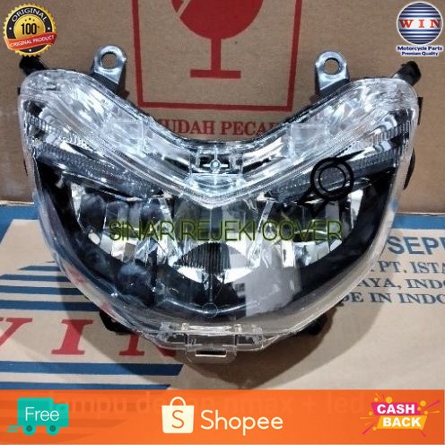 WIN - LAMPU DEPAN REFLEKTOR HEADLAMP NMAX LED N-MAX N MAX 2016 2017 2018 2019
