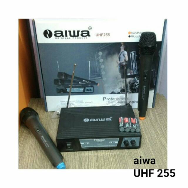 MIC WIRELESS AIWA UHF-255