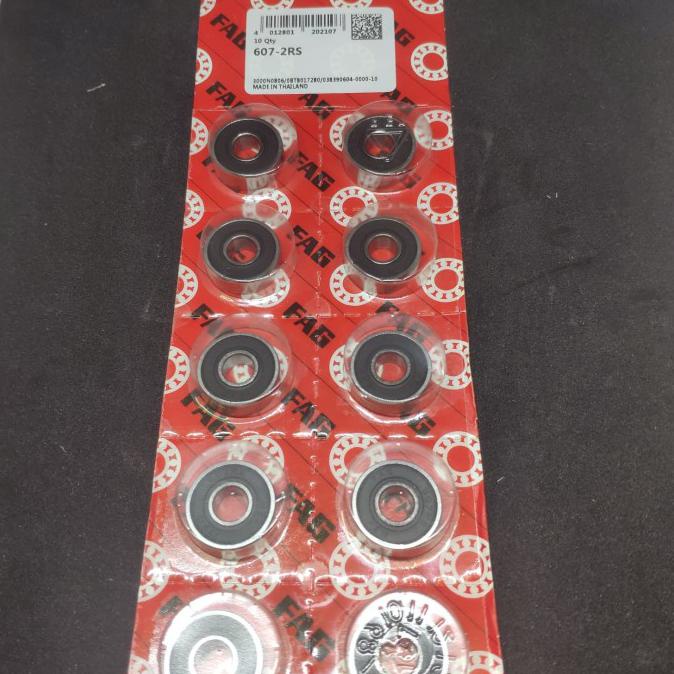 Produk Unggulan] Bearing 607 2Rs Fag 7X19X6 7 X 19 X 6 Original Not Skf Ntn Koyo Fyh