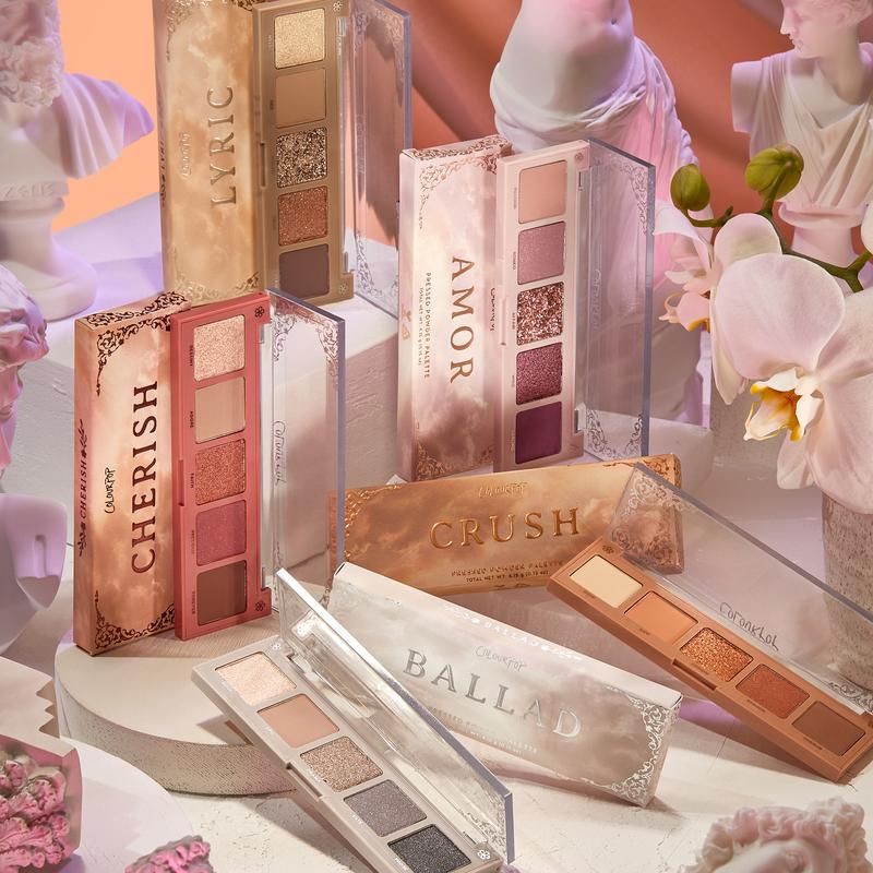 READY Colourpop Love Struck Mini Eyeshadow Palette : Lyric, Ballad, Cherish, Crush & Amor