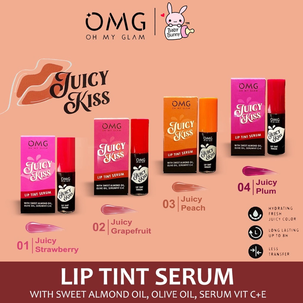 ❤ BELIA ❤ OMG Juicy Kiss Lip Tint Serum | Serum Bibir | Lip Tint | Tint Serum | BPOM