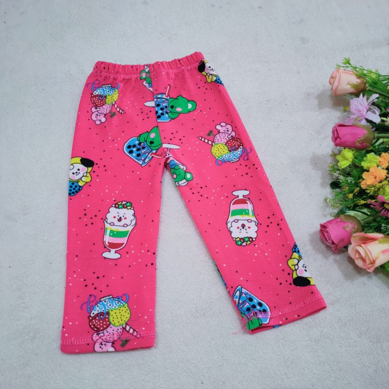 Celana Legging anak 1 2 3 4 5 6 7 tahun premium leging karakter kartun BTS kuda poni mickey mouse hellokitty anak ( legging bb3 )