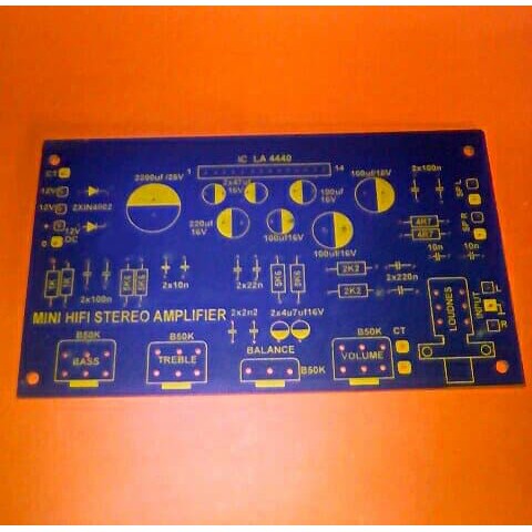 PCB mini amplifier stereo LA4440