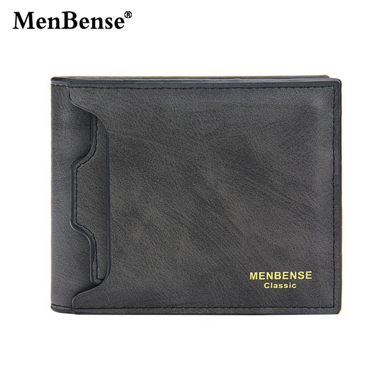 [ETC] MenBense Original Dompet Pria Impor Exclusive Short Fashion Casual Wallet D2406-M-Hitam