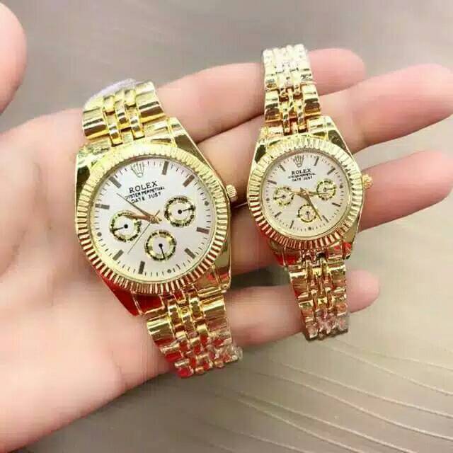 JAM TANGAN COUPLE Kobinasi RX STRAP RANTAI aw