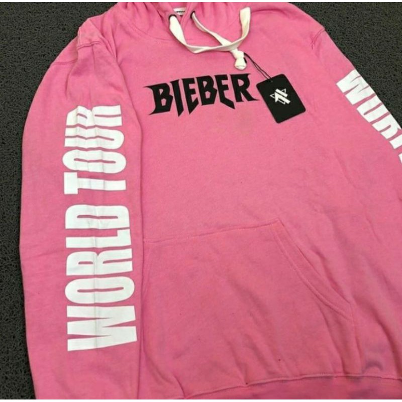 Jaket Jacket Hoodie Justin Bieber Purpose Tour Pink Unisex