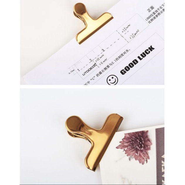 

gold paper clip