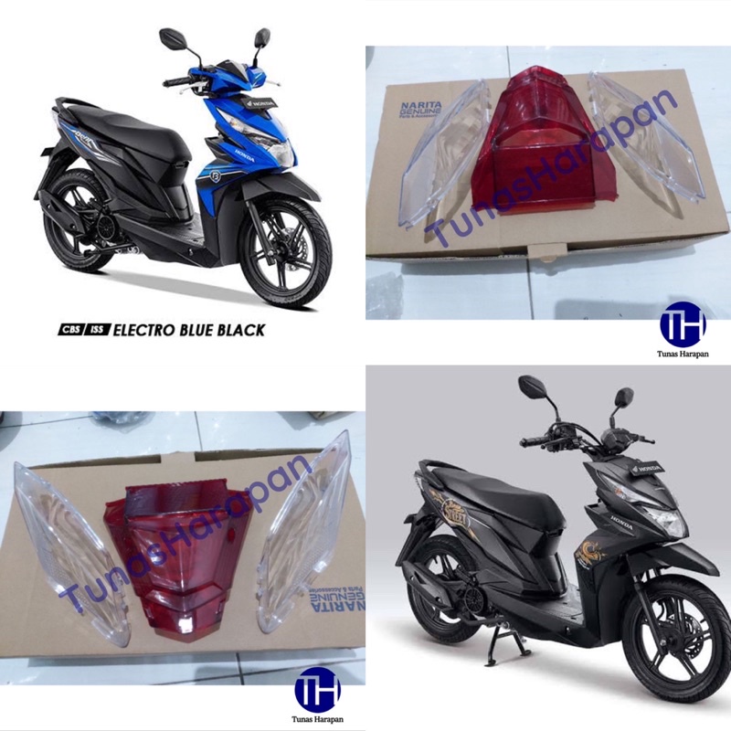 Mika Kaca Lampu Belakang Mika Stop Lamp Beat Eco Street Beat Fi Esp Beat New 2016 2017 2018 2019