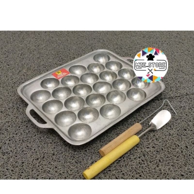 CETAKAN TAKOYAKI 24 LOBANG FREE SODET+SUTIL