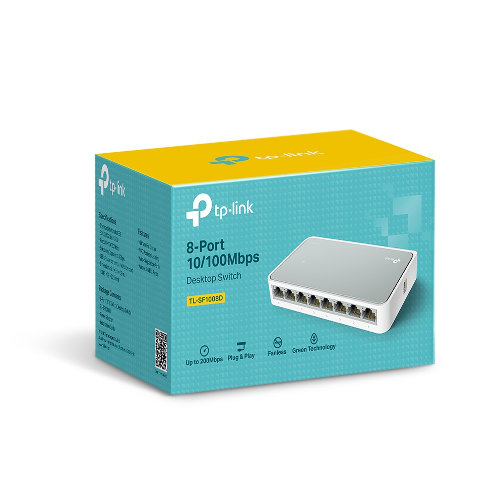 TP-Link TL-SF1008D 8 Port 10 / 100Mbps Desktop Switch TLSF1008D