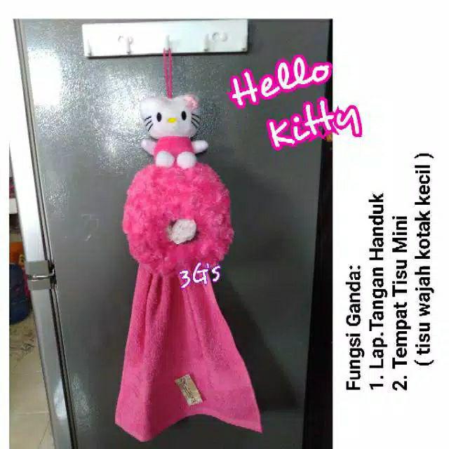 Tempat Tisu Mini Plus Lap Tangan Handuk Boneka Karakter ( Unik Dan Bermanfaat Ganda )