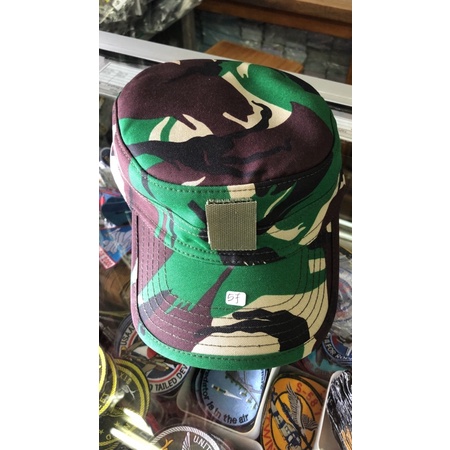 Topi TNI PDL bahan velbed