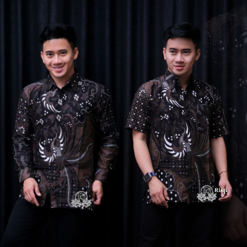 Kemeja Batik Pria Lengan Panjang dan Pendek Baju Hem Batik Pria Terbaru Motif Lemah Teles